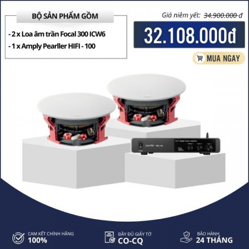 Bộ loa âm trần Focal cho phòng khách - Focal 300 ICW6