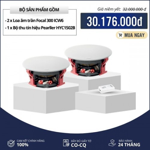 Hệ thống loa nghe nhạc hay cho gia đình - Focal 300 ICW6