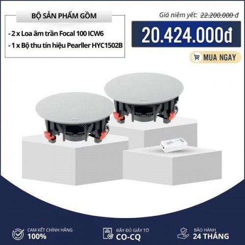 Thiết kế hệ thống loa âm trần nghe nhạc cao cấp - Focal 100 ICW6