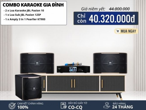 Dàn Karaoke Gia Đình Cao Cấp JBL Pasion 10