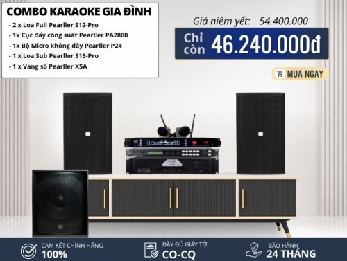 Dàn Karaoke Gia Đình Cao Cấp Pearller S12-Pro