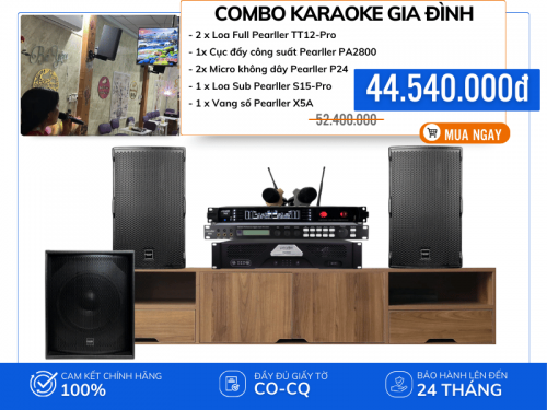 Dàn Karaoke Gia Đình Cao Cấp Pearller TT12-Pro