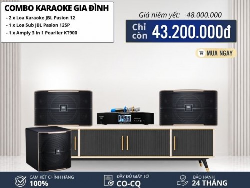 Dàn Karaoke Gia Đình Cao Cấp JBL Pasion 12
