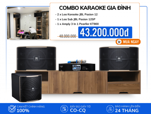Dàn Karaoke Gia Đình Cao Cấp JBL Pasion 12