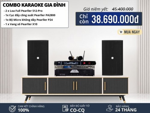 Dàn Karaoke Gia Đình Cao Cấp Pearller S12-Pro
