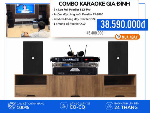 Dàn Karaoke Gia Đình Cao Cấp Pearller S12-Pro