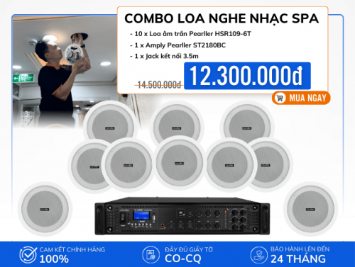 Bộ loa âm trần HSR109-6T nghe nhạc hay cho spa