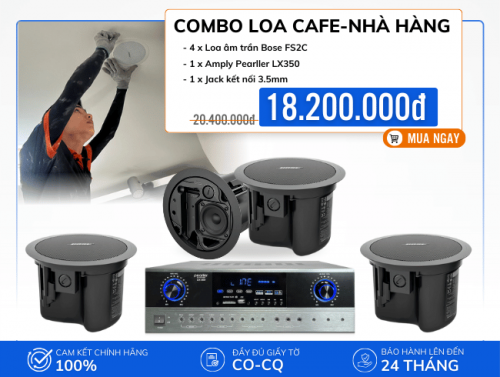 Bộ loa âm trần nghe nhạc hay cho quán cafe, nhà hàng