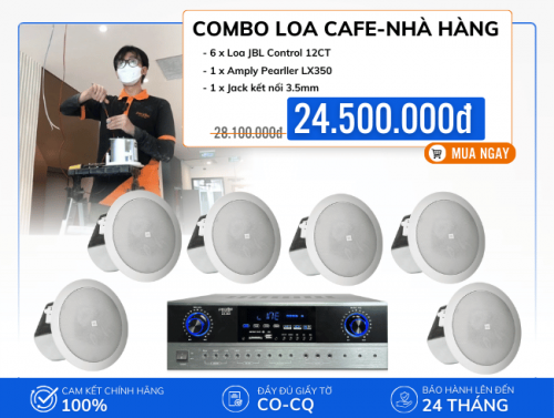Bộ loa âm trần JBL Control 12CT cao cấp cho quán cafe nhà hàng