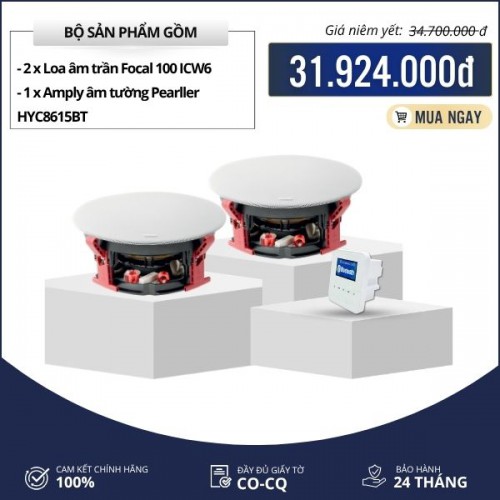 Dàn loa Focal nghe nhạc hay cho gia đình-Focal 300 ICW6