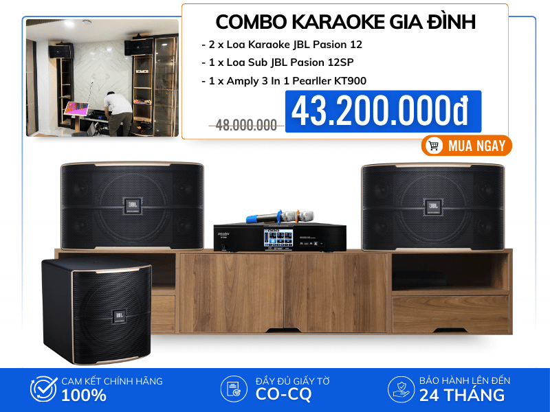 Dàn Karaoke Gia Đình Cao Cấp JBL Pasion 10