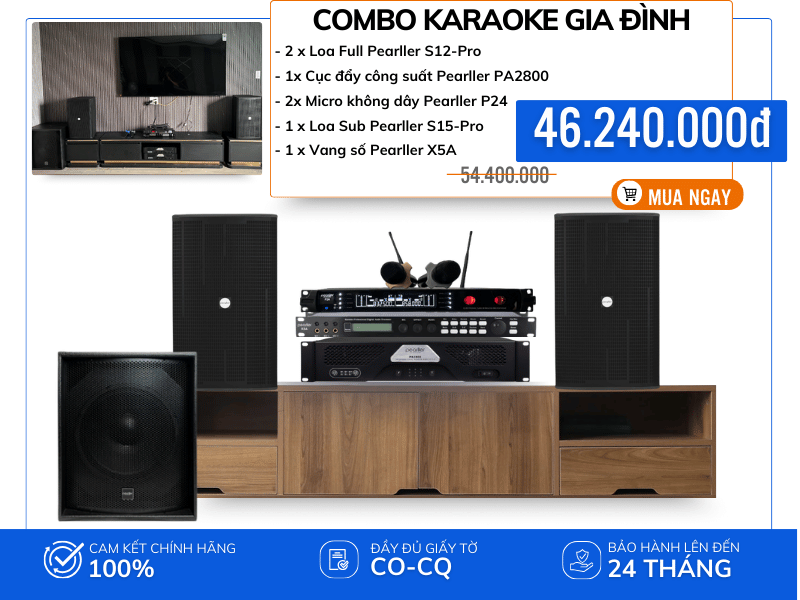 Dàn Karaoke Gia Đình Cao Cấp Pearller S12-Pro