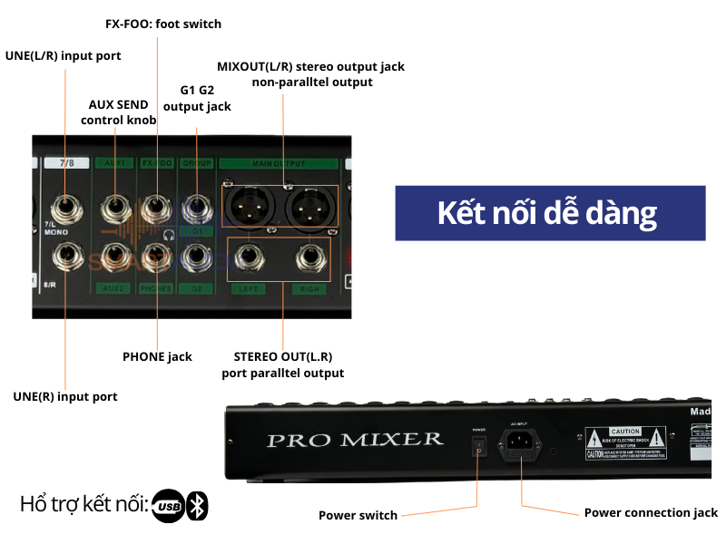 ket noi mixer