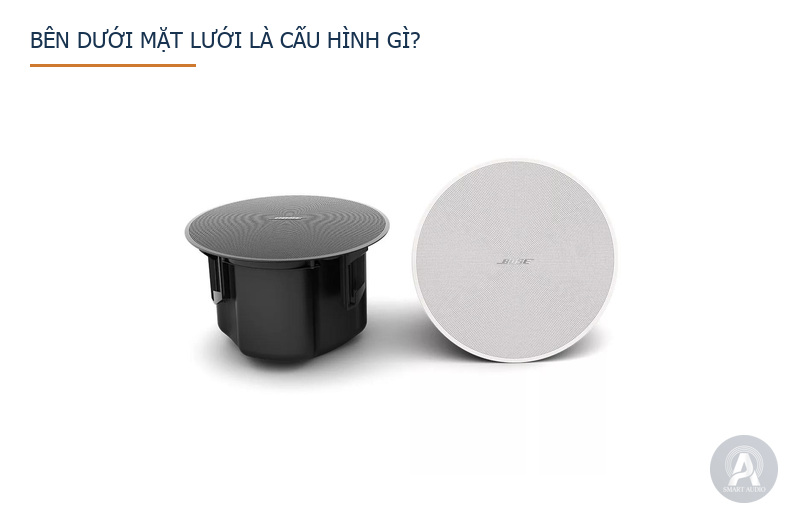 Cụm loa âm trần Bose DesignMax DM5C nhìn từ nhiều phía