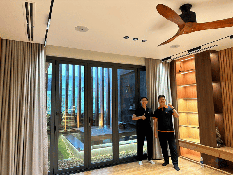 Lắp đặt dàn loa nghe nhạc phòng khách tại quận 12
