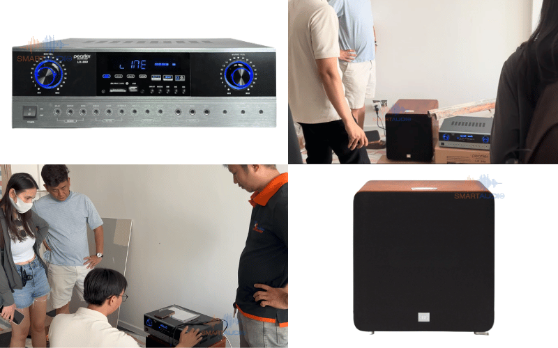 Amply LX-350 kết hợp ghép JBL L84000P